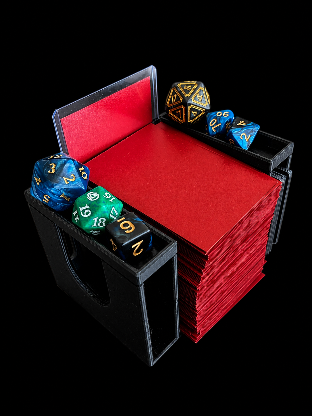 Command Zone Tolarian con espacio para mazo y zona para dados