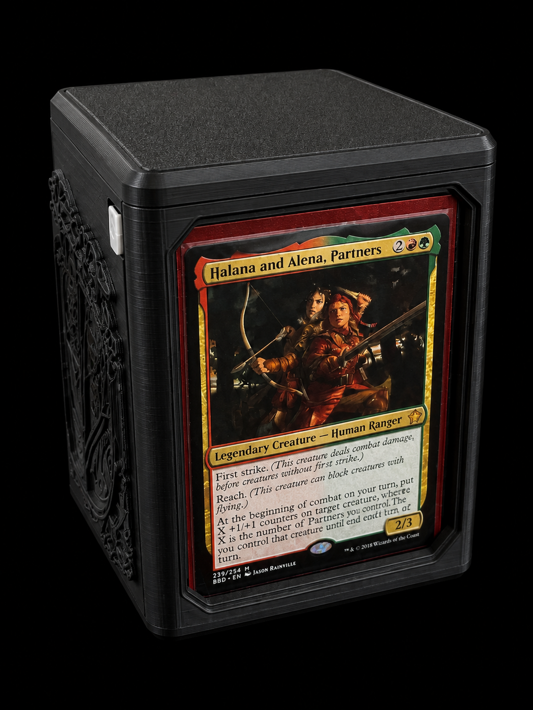 Lock Box Tolarian con ventana frontal y cierre de seguridad