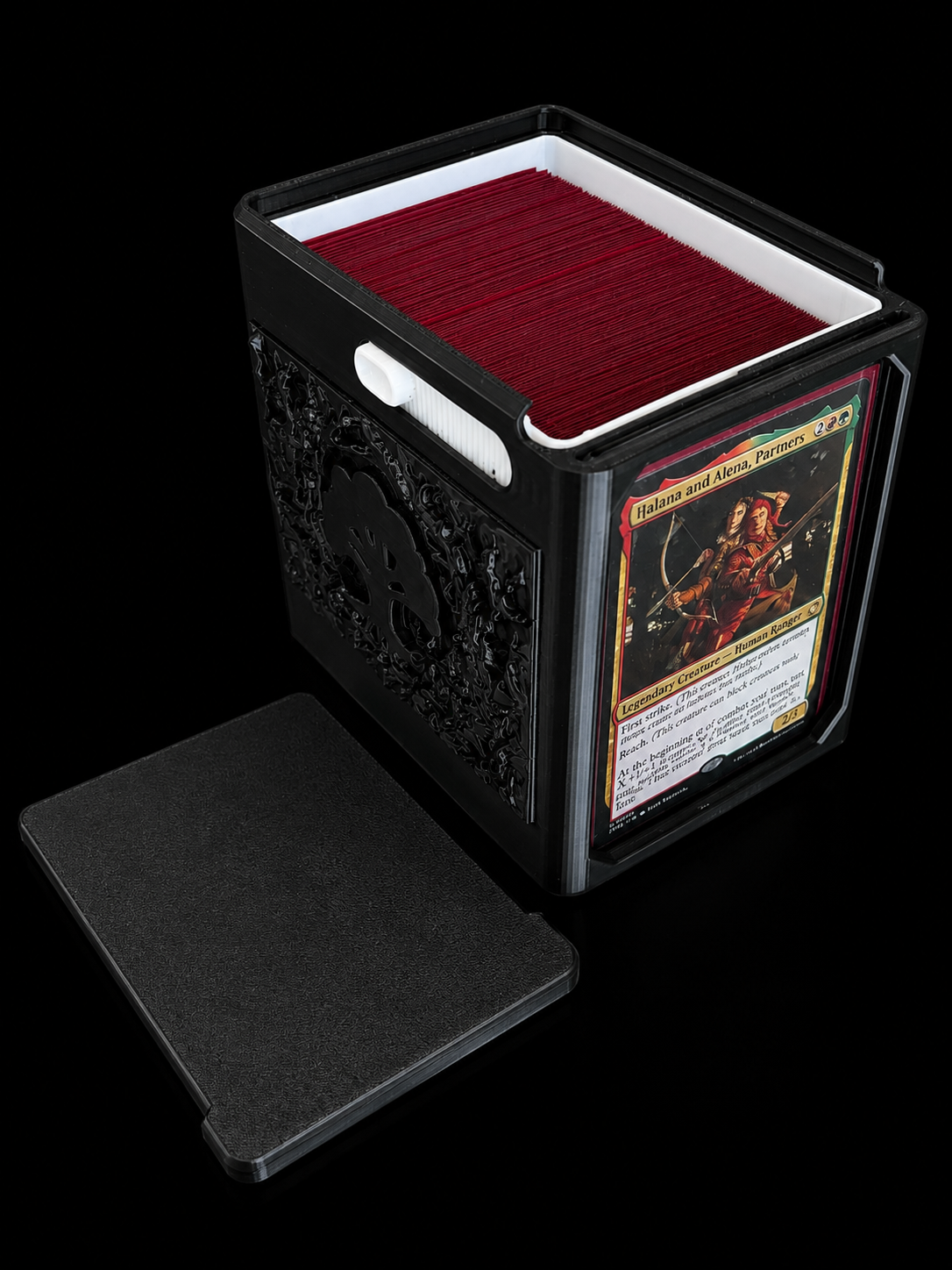 Lock Box con interior forrado para 100+ cartas double sleeved